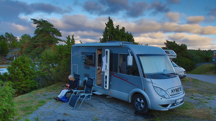 Lena chillar en fin kväll. Öland?