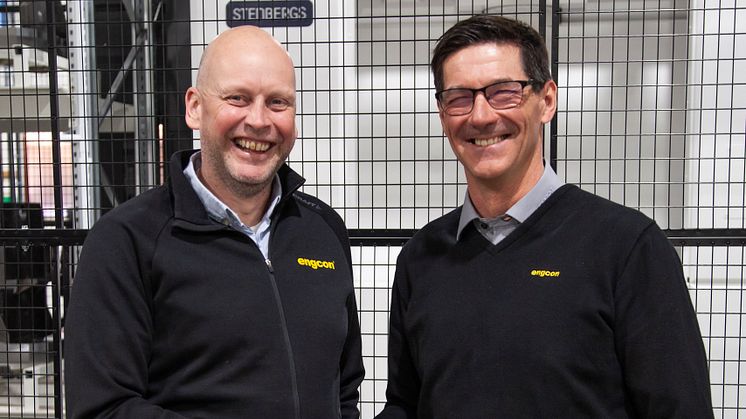 Krister Blomgren, adm. dir. i Engcon Group og Stig Engström, grunnlegger av Engcon