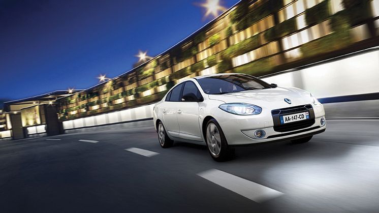 Renault Fluence Z.E. ruller ud