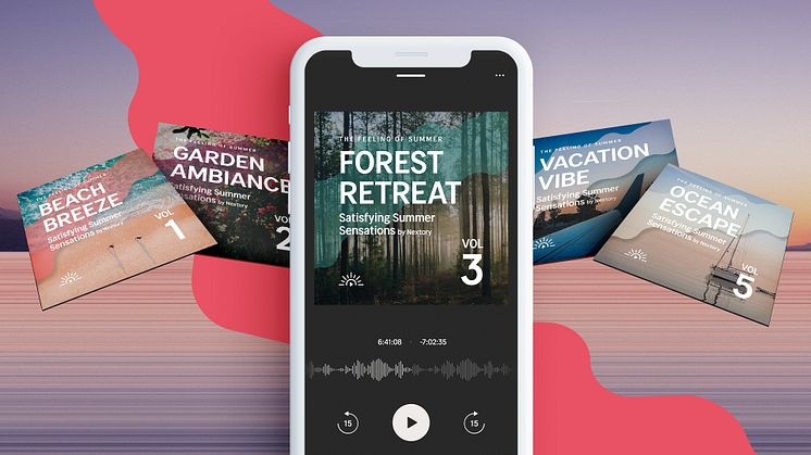 Find vacation peace with ASMR and binaural audio: Nextory releases this summer's most relaxing audiobook series