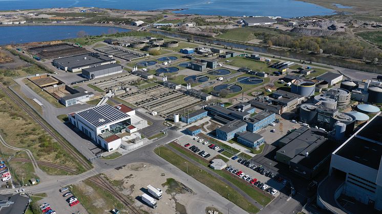 Sjölunda avloppsreningsverk ligger i Norra hamnen vid Öresund, samma plats där det nya verket ska ligga. 