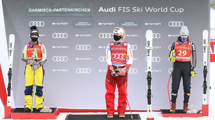 Triple victory in Super-G for Gut-Behrami, Lie and Gagnon