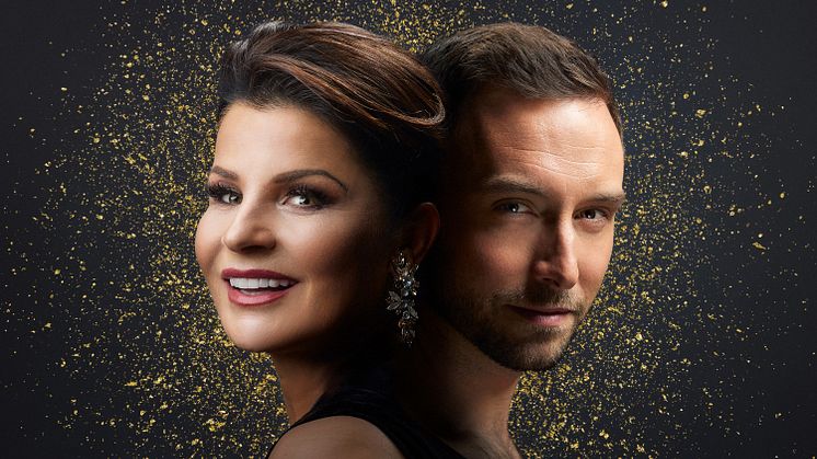 Måns Zelmerlöw och Carola Häggkvist tillsammans i den glittrande julkonserten A Grand X-mas!