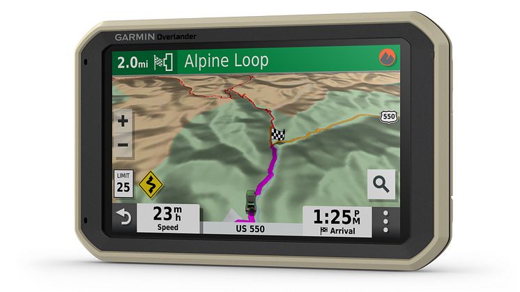 Garmin Overlander, en ny navigasjonsopplevelse for eventyreren