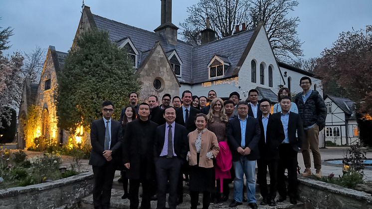 Professor Yu Xiong from Newcastle Business School with delegates and guest speakers