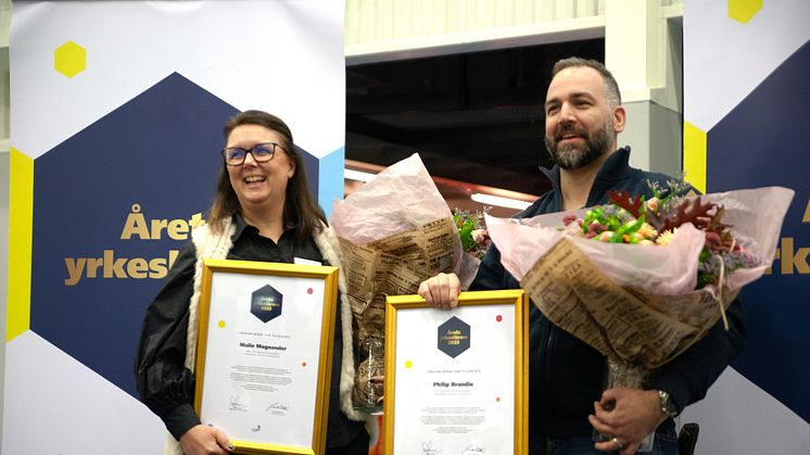 Två vinnare utsedda till Årets yrkeslärare i Skåne 2023 