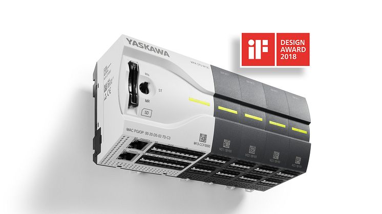 Den minimala PLC-enheten från Yaskawa har fått det eftertraktade priset, ”iF Design Award”.