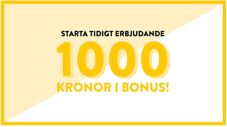 Få 1000 kr i bonus till laget/klassen!