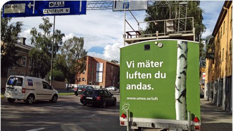 Fortsatt positiv trend för Umeås luftkvalitet