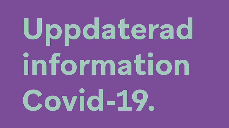 Uppdaterad information Covid-19