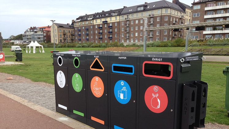 Nya källsorteringsstationer gör det lättare att sortera rätt