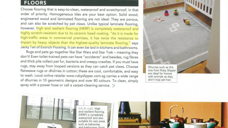 Evorich Flooring Group has Been Featured in Home & Décor Magazine