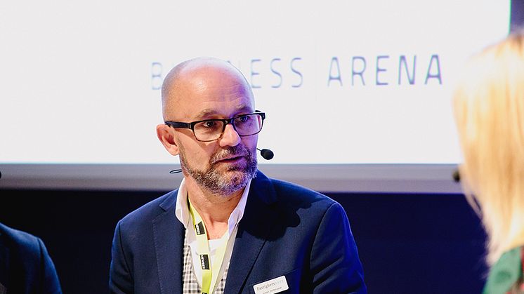 Johan Zetterstedt på Business Arena Stockholm i år. 
