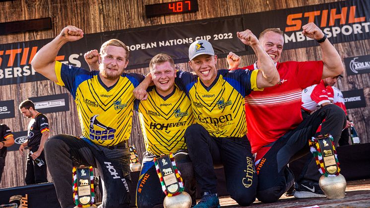 Team Nordics voitti eurooppalaisen TIMBERSPORTS®-kilpailun