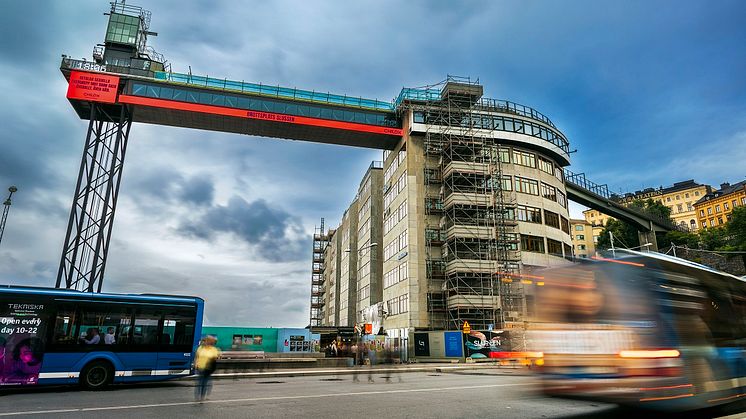 Katarinahuset vid Slussen, i hjärtat av Stockholm, genomgår nu en totalrenovering.