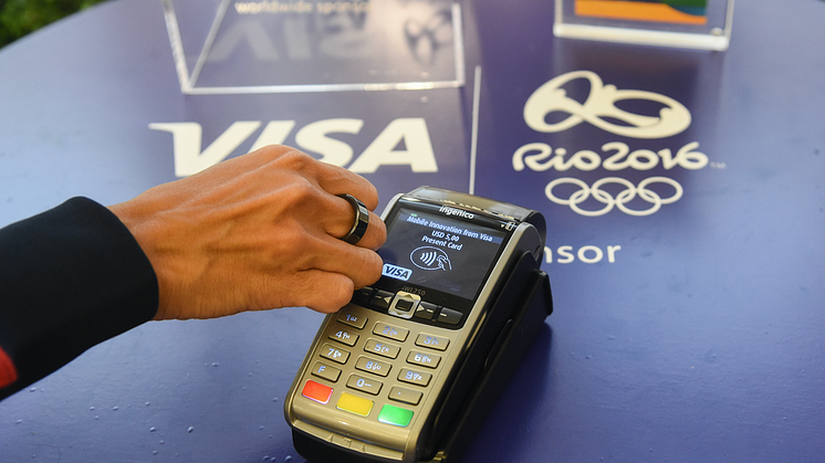 "Team Visa" Athlet bezahlt mit NFC-Ring