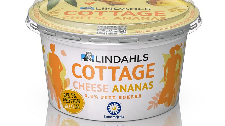 Lindahls Cottage Cheese, Ananas, 200g