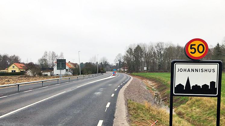 Den nya gång och cykelvägen invigs på lördag den 14/12 kl 11.00.  Foto: Henrik Vik, Trafikverket