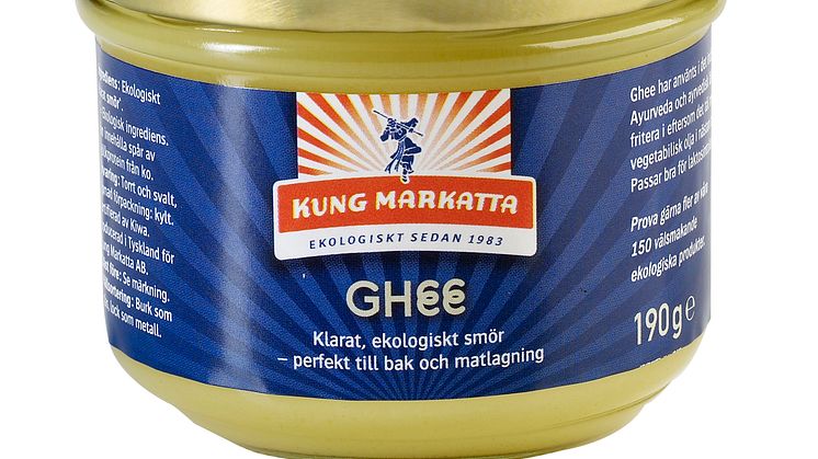 Kung Markatta lanserar ekologisk Ghee