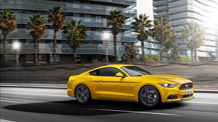 Nye Ford Mustang lanseres for første gang i Europa i 2015