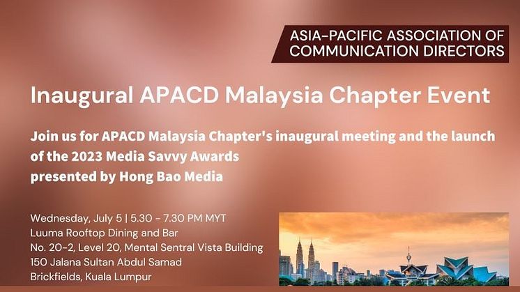 Communications directors: come to the APACD Malaysia Chapter event!