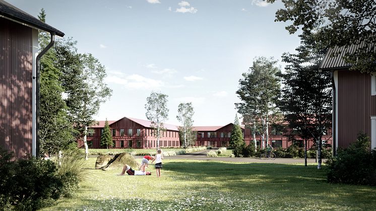 Vectura Fastigheter uppför bostäder för äldre och förskola i Borlänge kommun
