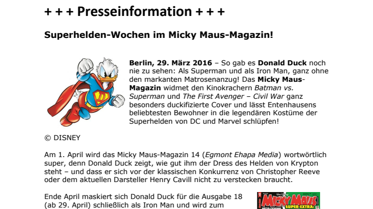 Superhelden-Wochen im Micky Maus-Magazin!
