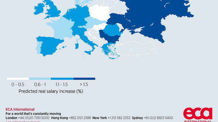 European real salary increases 2020 