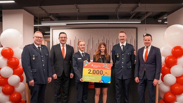 V.l.: Christoph Gailing (FFGR), Michael Kahl (SSKM), Franziska Schmailzl (FFGR), Sarah Wäsler (SSKM), Maximilian Bartos (FFGR) und Rainer Buchner (SSKM).