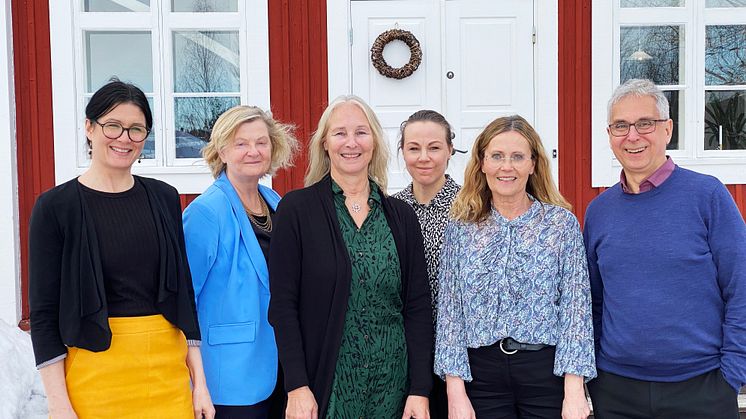 I projektledningsgruppen för forskarskolan Nära vård ingår representanter från Region Norrbotten och Luleå tekniska universitet. Foto: Luleå tekniska universitet