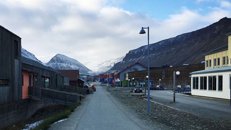 Longyearbyen sentrum skal få et nytt visuelt uttrykk. Foto: Multiconsult.