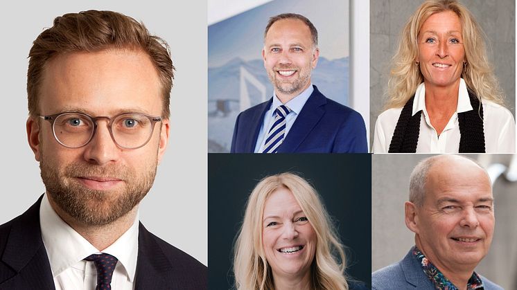 Digitaliseringsminister Nikolay Astrup, Eiendom Norge ved Christian Dreyer, IKT Norge ved Toril Nag, Michael Pande-Rolfsen, KS og Grethe Meier, adm. dir Privatmegleren stiller alle til debatt om Norge har et digitalt eiendomsmarked.