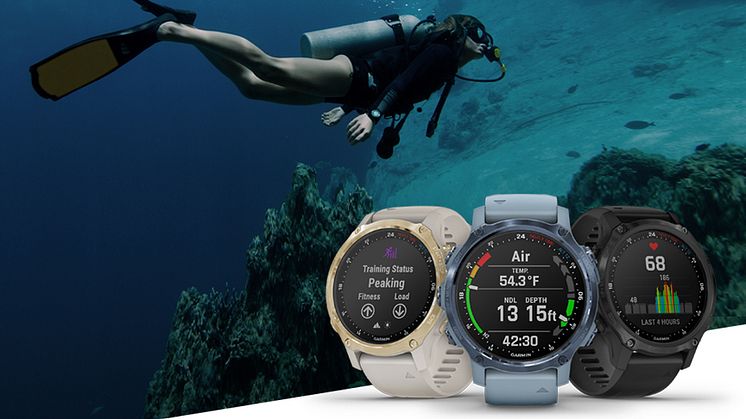 Flera dyklägen, multisportträning och smarta funktioner gör att Descent Mk2S passar perfekt för äventyr både ovan och under vatten
