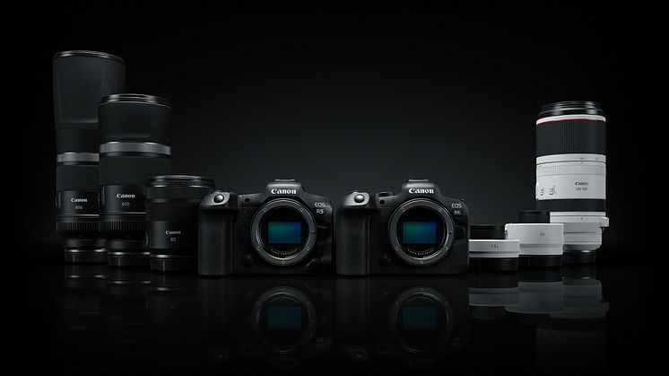 Canon lanserer fire nye RF-objektiver som utvider objektivutvalget med supertele  og to RF-telekonvertere
