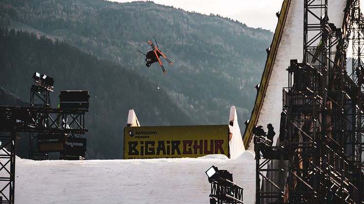 Hugo Burvall på världscuppremiären i Chur, Schweiz. Foto: FIS 