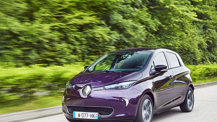 Renault ZOE - mest sålda elbilen i augusti 2018