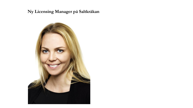 Ny Licensing Manager på Saltkråkan