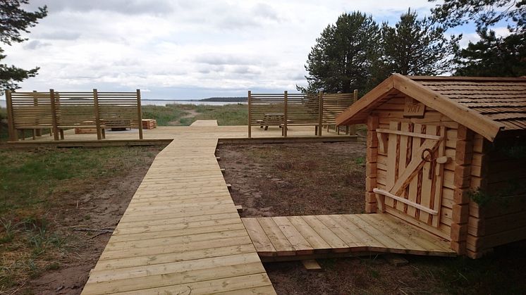 Sandängesstranden naturreservat är nu tillgängligt för fler. Foto: Tomas Lindberg 