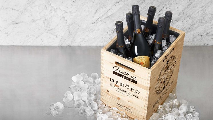 ​Piccini Memoro Sparkling - premiär för italienskt bubbel i en unik trälåda