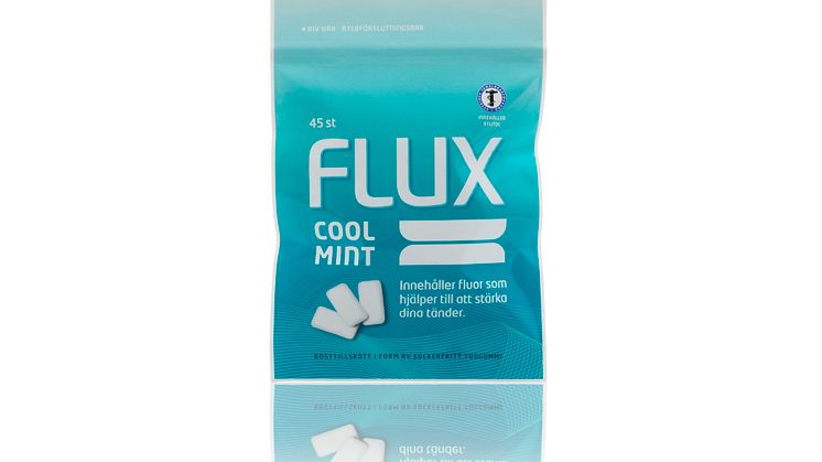 Flux Coolmint Tuggummi, 45 st