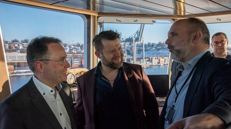 Left to right: Gunnar Pedersen, Svein David Medhaug, Øyvind Lund