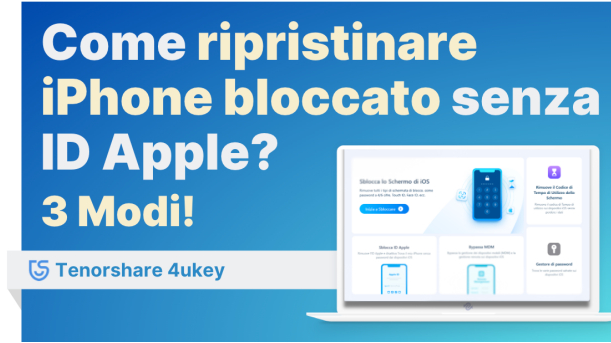 resettare iPhone senza ID Apple