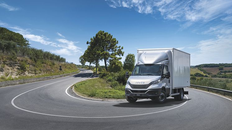 Nya IVECO Daily Box & lift som är en av IVECO´s storsäljare tack vare den höga lastvikten.