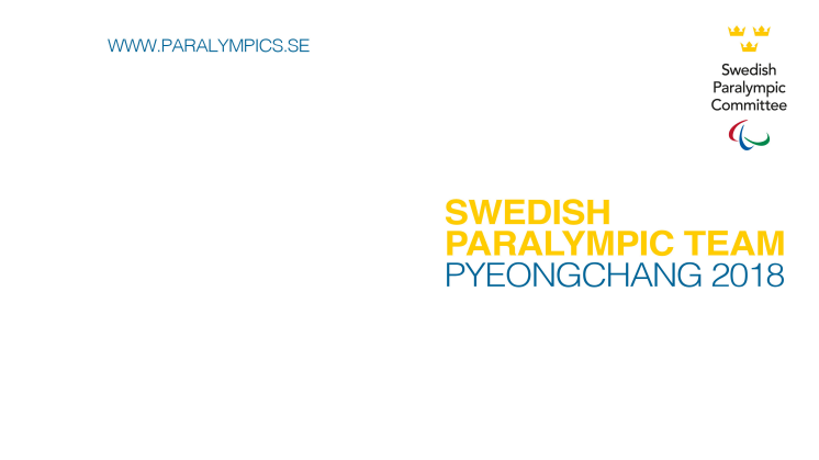 Sveriges Paralympiska Kommitté lanserar mediematrikel inför Paralympics i PyeongChang