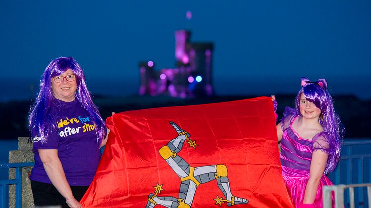 ​Isle of Man landmarks shine bright to help Make May Purple for Stroke