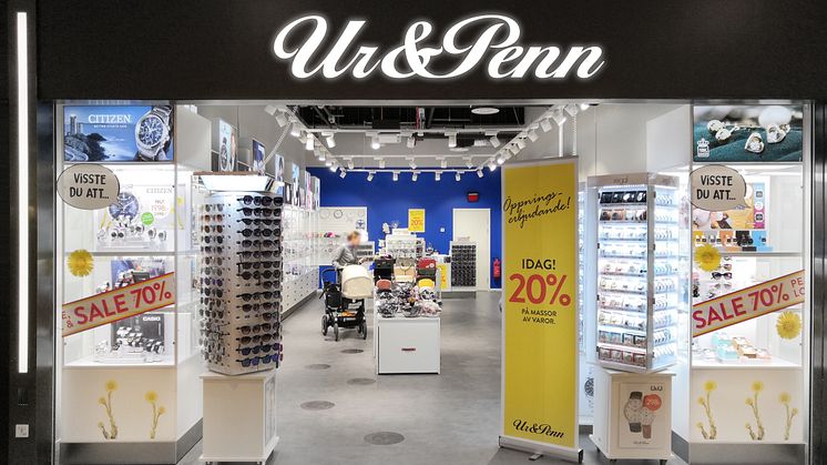 Ur&Penn öppnar butik i Ingelsta shopping