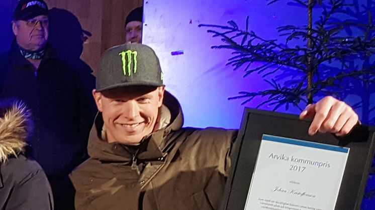 Världsmästaren Johan Kristoffersson firades i Arvika