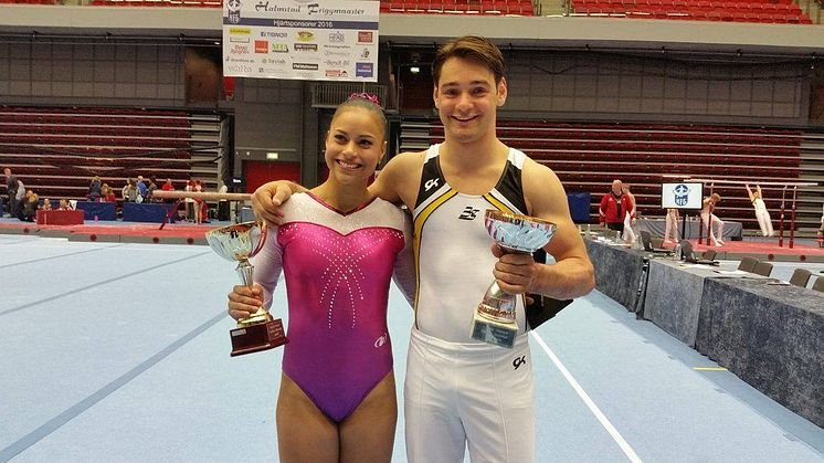 Marcela Torres och Michael Trane försvarar SM-guld i artistisk gymnastik