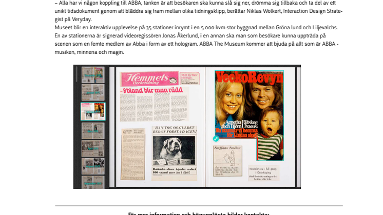 Digital scrapbook ger nytt liv åt ABBA samling