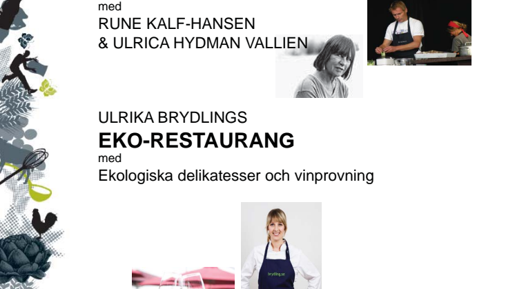 Live-mat, ekorestaurang och kockdueller i Kalmar 18-19/9